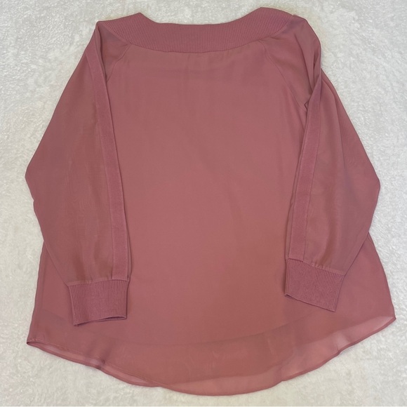 Soft Surrounding Dianthus Chiffon Lagenlook Tunic in Dusty Pink Women's Medium - Picture 2 of 9